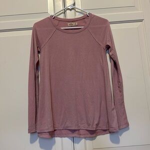 Hollister pink long sleeve shirt
